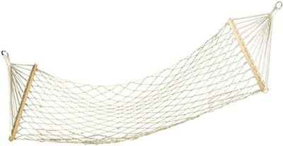 Hangmat Stoel - Zit Hangmat - Ontspannen Buiten - Afneembare Rolstang - 220 x 80 cm - Geel