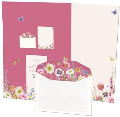 Briefpapier met enveloppen: Wild Flower Field, Janneke Brinkman-Salentijn