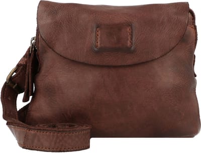 HAROLD'S Leren Schoudertas Gordeltas Submarine Shoulder- / Beltbag Brown Donkerbruin