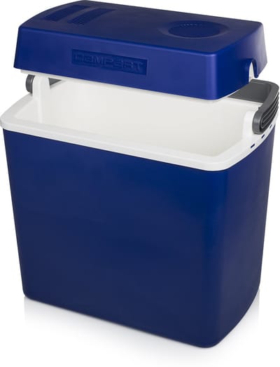 Campart Koelbox CB-8624 - Coolbox 22 liter - Lichtgewicht met handvat - Thermo-elektrisch koelsysteem - Met 12V stekker voor onderweg en in auto - Om te vormen naar 230V netstroom stekker - Blauw