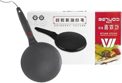 Electric Crepe Maker - Handheld Non-Stick Crepe Pan | Portable Pancake Machine for Homemade Breakfast, Instant Crepe Machine with Automatic Temperature Control | Light Crepe Pan for