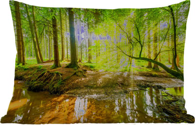 Buitenkussens - Tuin - Bos - Landschap - Water - Bomen - Zon - Groen - Natuur - 50x30 cm