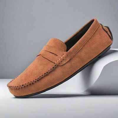 Designer Leren Casual Schoenen voor Heren Hoge Kwaliteit Mode Comfortabele Heren Loafers Flats Grote Maat Rijschoenen 45 geel