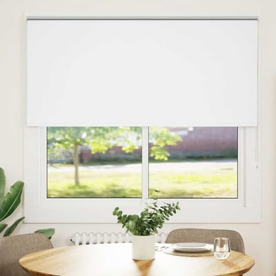 vidaXL - Rolgordijn - verduisterend - 160x130 - cm - stofbreedte - 156,6 - cm - wit