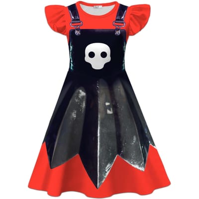 Costume Lily Lovebraids pour Fille Dessin Animé Imprimé Robe Halloween Temps de Jeu Tenue Lily Carnaval Fête d'Anniversaire Vestidos 4T(110) black