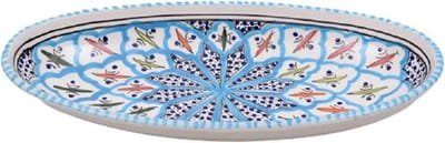 Ovale schaal Turquoise blue fine 30 cm | OS.BC.30 | Dishes & Deco