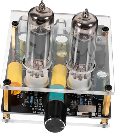 Hi Fi Vacuum Preamplifier - Buizen Voorversterker - Muziek Luisteren - Verbeterde Geluidskwaliteit - 7.5 x 11 x 3.2 cm