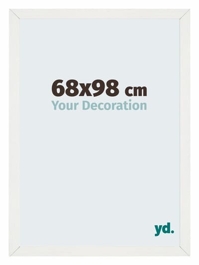Your Decoration - Puzzellijst 68x98 cm - Wit Geveegd - Puzzellijst 1500-2000 stukjes - MDF Fotolijst - Mura