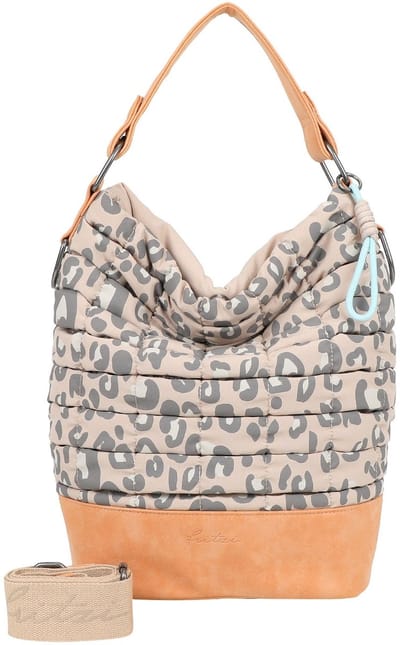 Fritzi aus Preußen schoudertas Olga Limited Leo Bubble Shoulder Bag Soft Caramel beige