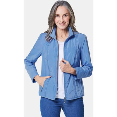 Modieus jack voor het tussenseizoen - blauw - Gr. 46 van Goldner Fashion