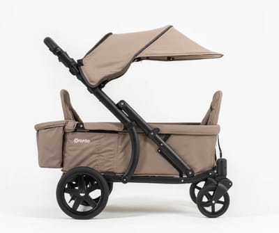 Pronto Stroller - Bolderkar - Opvouwbaar - Kinderwagen - Duowagen - Mocha Mousse - Limited edition