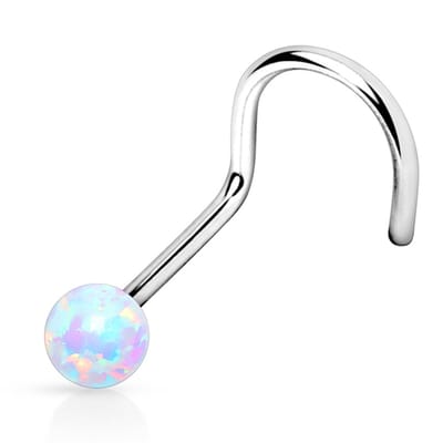 Neuspiercing U-bocht 0.8x6x2 - wit - LMPiercings