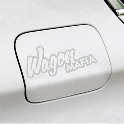 Bumpersticker - Wagon Maffia - 8,6 X 19 - Licht Grijs