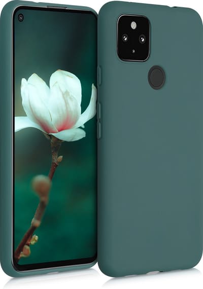 kwmobile telefoonhoesje geschikt voor Google Pixel 4a 5G - Hoesje voor smartphone - Back cover in blauwgroen