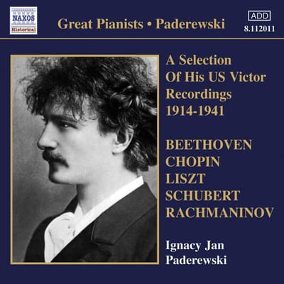 Ignacy Jan Paderewski - A selection Of His US Victor Recordings 1914-1941 (CD)