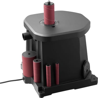 Oscillerende Schuurmachine met Spil, 2000RPM Tafelmodel Spil Schuurmachine met 6 Schuurhulzen (12.776,2 mm), 15 mm Slag & Stofaansluitpoort voor Meubelafwerking,