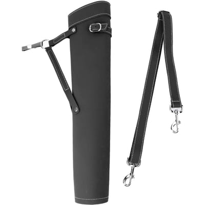 Carquois d'épaule dorsal Traditionnel Universel Imperméable Résistant à l'usure Grande Capacité Porte-flèches dorsal pour l'extérieur Black