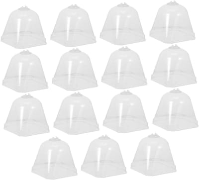 Plantenkoepels - Kweekhoezen - Bescherming Kweken - Verstelbare Ventilatie - 30 stuks - Transparant
