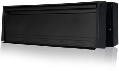 Dailygoods- Brievenbus Premium Tochtbestendig - Telescopische Brievenbus - Anti-vandaal - Mat Zwart - Voor UPVC-Deuren - 10 Inch - Postbus