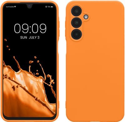 kwmobile telefoonhoesje geschikt voor Samsung Galaxy A16 5G - Hoesje voor smartphone - Precisie camera uitsnede - In fruitig oranje