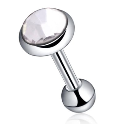 Aramat Jewels | Piercings | Transparante 5mm Helix Piercing piercing | | | |5mm | Staal | Volwassenen | Verkleurd niet