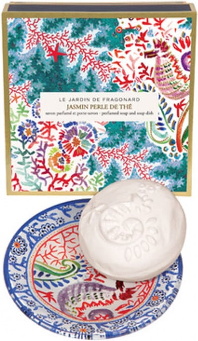 Fragonard Soaps & Shower Jasmin Perle De Thé Geparfumeerde Zeep met Zeephouder