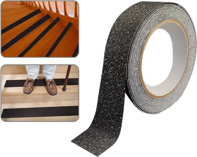 Antislip Veiligheidstape PEVA met Grind Patroon – Waterdichte Rubberen Grip Tape voor Binnen en Buiten – Zelfklevende Anti-slip Tape voor Kunststof Oppervlakken en Trapveiligheid - 2.5cmX5m