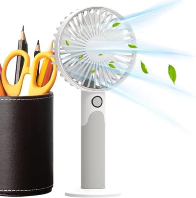 Universele draagbare bureauventilator - 6 snelheden | Compact en draagbaar, met 6 instelbare windsnelheden, perfect voor reizigers, studenten, gezinnen, kantoren, kamperen, wandelen, backpacken, stranden, picknicks, studentenkamers of sportscholen.