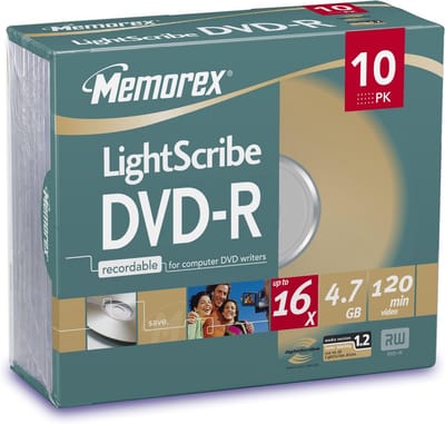 DVD-R Ruwe Schijven 10 Stuks Opslagcapaciteit 4.7GB Snelheid 16x
