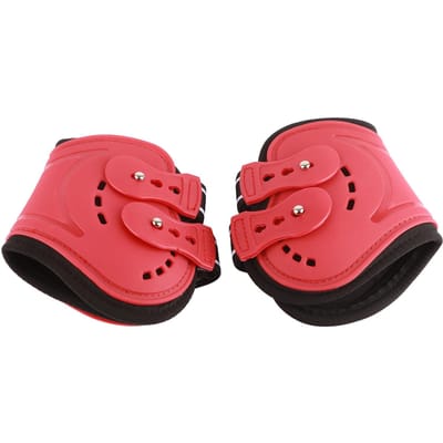 Bottes de Fetlock pour Cheval Légères Respirantes Résistantes à l'Usure Bottes pour Jambe Arrière de Cheval pour Accessoires Équestres Rouge M Medium 31.5x15.75in red