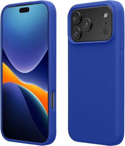 kwmobile telefoonhoesje geschikt voor Apple iPhone 17 Pro Max - Hoesje met siliconen coating - Smartphone case in Baltisch blauw