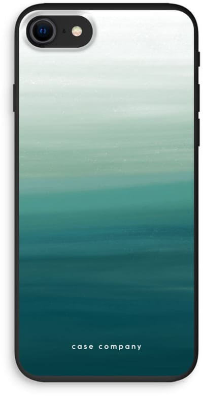 Case Company® - Hoesje geschikt voor iPhone SE 2020 hoesje - Ocean - Biologisch Afbreekbaar Telefoonhoesje - Bescherming alle Kanten en Schermrand