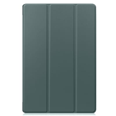 imoshion Tablet Hoes - Geschikt voor Samsung Galaxy Tab S7 FE / Galaxy Tab S7 Plus / Galaxy Tab S8 Plus - Trifold Bookcase - Donkergroen