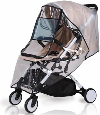 Universele Regenhoes voor Kinderwagens, Waterdicht en Winddicht, Met Groot Doorzichtig Venster, Ideaal voor Slecht Weer en Bescherming tegen Regen