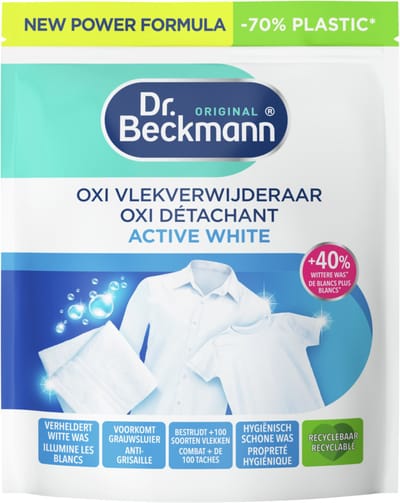 Dr. Beckmann - Active White Poeder – Oxi Power Vlekverwijderaar – Witte Was Witter – Voor Hardnekkige vlekken– 400g