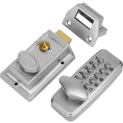 2 ‑ 4 Cijfers MiNi Mechanisch Cijferslot Kast Binnen Buiten Deur Wachtwoord Beveiliging Cijfercode Slot gray