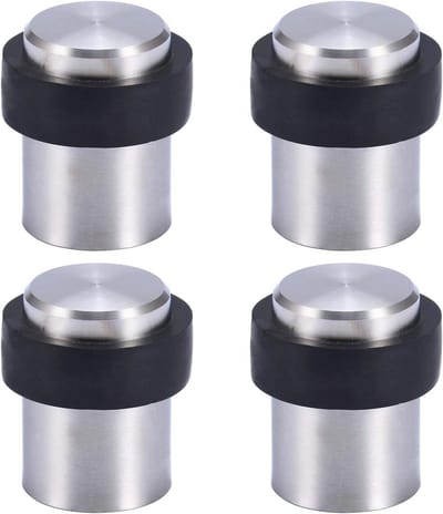 Cilindervormige Vloer Deurstopper 4.5cm van Roestvrij Staal met Schroeven