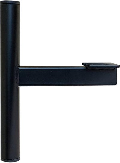 Stalen meubelpoot zwart rond ø 2,5 cm en hoogte 12 cm - Set van 4 stuks