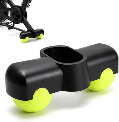 Fietstrainer Accessoires - Indoor Cycling Onderdelen - Intensieve Training - Tennisbal Demping - 24 x 15 x 6 cm - Zwart