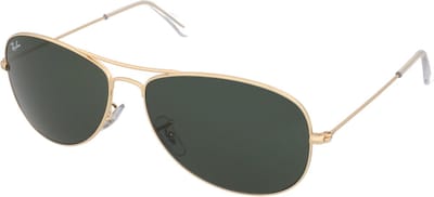 Ray-Ban RB3362 001 - Cockpit - zonnebril - Goud / Groen Klassiek G-15 - 56mm