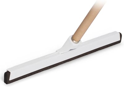 Novaliv watertrekker vloertrekker kunststof 43cm met houten steel I douchetrekker douchevloertrekker raam professioneel I watertrekker wisser voor vloer watertrekker terrasvloer