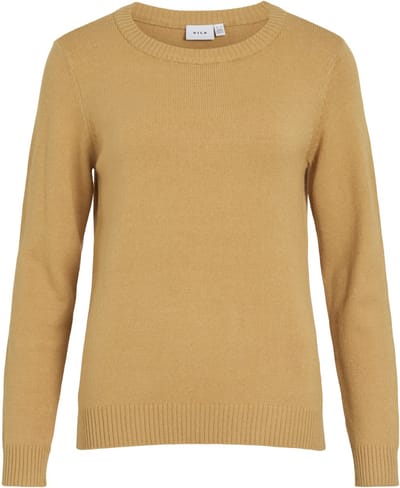 VILA - VIRIL O-NECK L/S KNIT TOP - NOOS - Dames - Gebreide truien