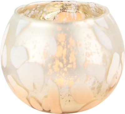 Dekoratief | Theelichthouder 'Smudge Chic', glas, 16x16x12cm | A248014
