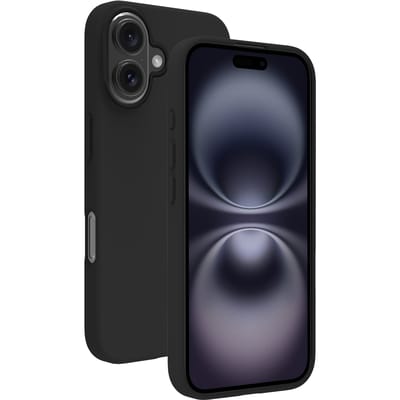BeHello iPhone 16 Hoesje - Magsafe - Magnetische Ring - Soft Touch - Zacht iPhone 16 Hoesje - Zwart
