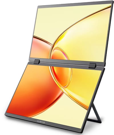 HoriVue Portable Monitor Pro 15.6 Inch - Full HD 60Hz - Extra Scherm Laptop - Draagbare Monitor - Laptop Scherm Uitbreider - Inclusief Kabels - Zwart