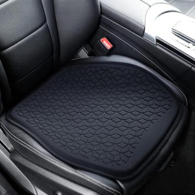 Gel zitkussen - Autostoel kussen - Comfortabel zitten - Antislip onderkant - 48 x 46 cm - Zwart