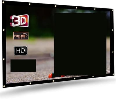 Projectiescherm - Opvouwbaar Scherm - Thuisbioscoop Ervaring - Gelijkmatige Lichtverspreiding - 100 Inch - Mat Wit