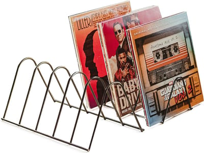 MIRA® Platenrek - lp opbergsysteem - Boekenrek - Zwart - 14cm x 31cm x 18cm
