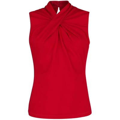 Banned Retro - Rockabilly Top - Hey Jude Top - S tot XXL - voor Vrouwen - rood
