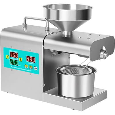 Presseur d'huile Intelligent en acier inoxydable, Machine de pressage automatique domestique, matériel sans friture, RG-312 EU Plug multicolore